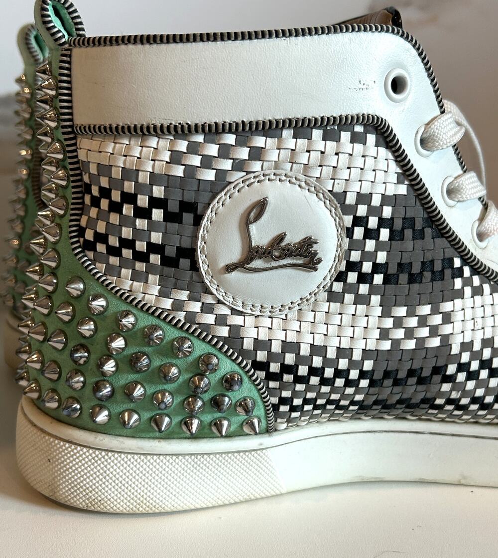 Christian Louboutin Lou Spikes 2, Mens Sneakers Trainers Size 42.5 US 9.5
